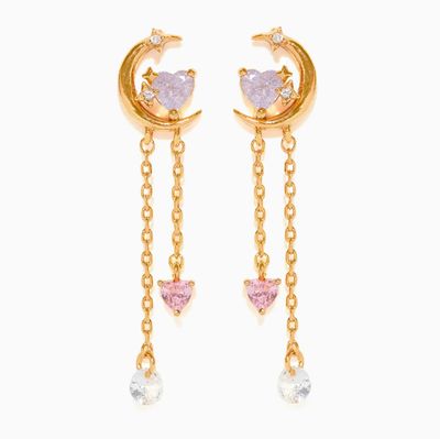 Cosmic Love Gold Dangle Earrings