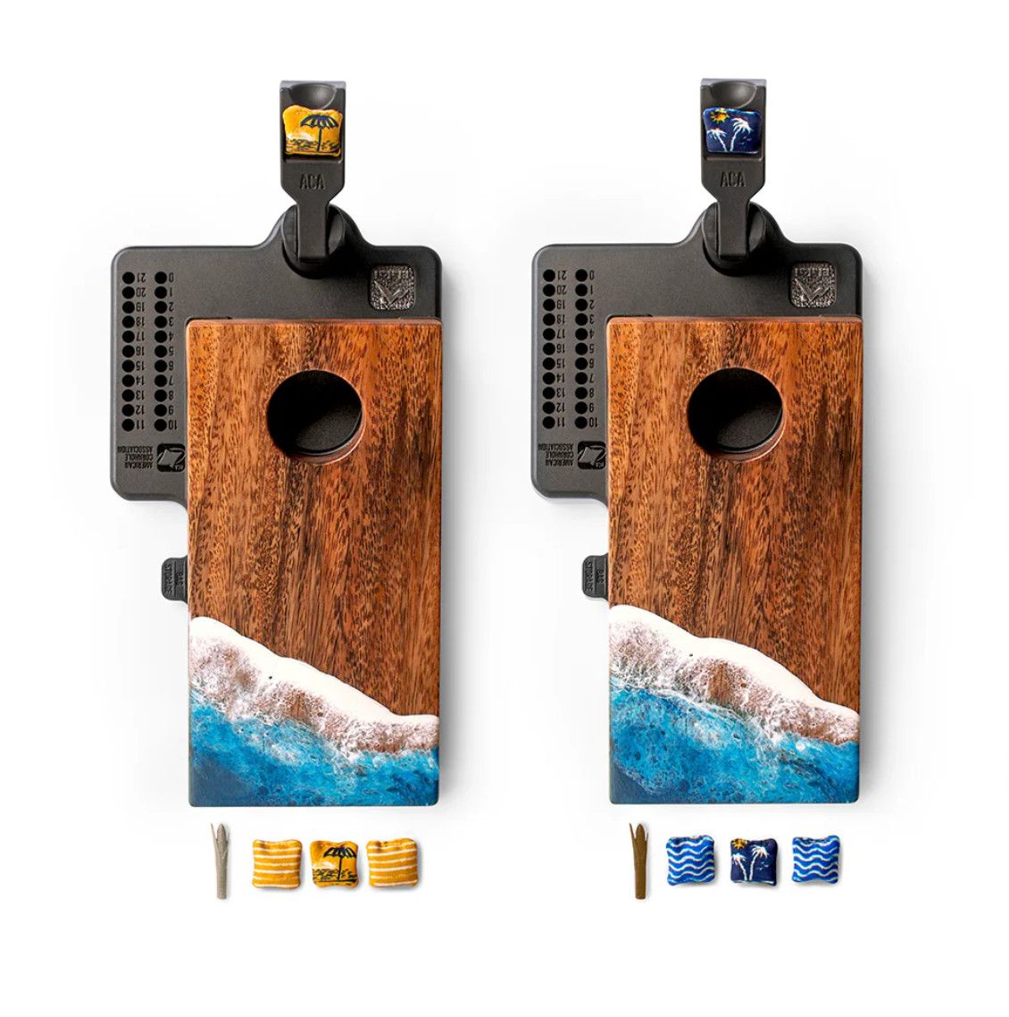 Mini Resin Cornhole Boards Set