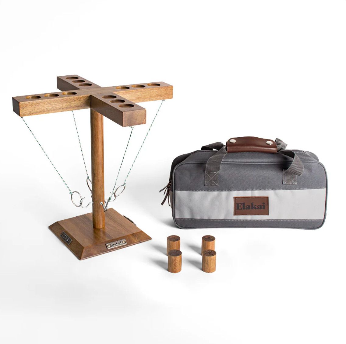 Acacia Globetrotter Tabletop Hook &amp; Ring Game