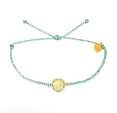 Seafoam Tidal Gold Charm Bracelet