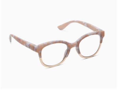 Georgia Tan Marble &amp; Gold Glasses