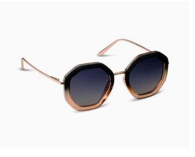 Solana Black &amp; Tan Polarized Sunglasses