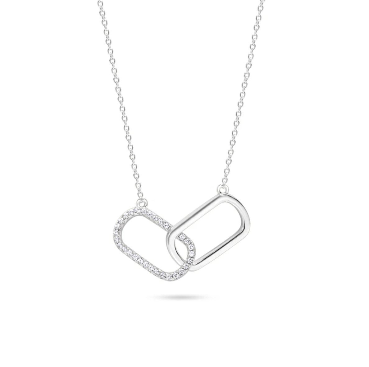 Luxe Link Necklace, Color: Silver
