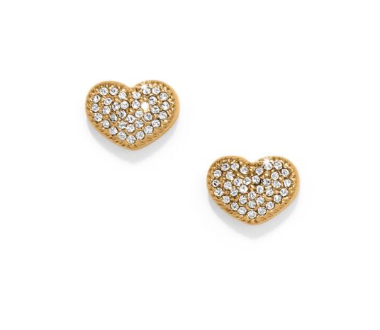 Illumina Celeste Heart Post Earrings Gold