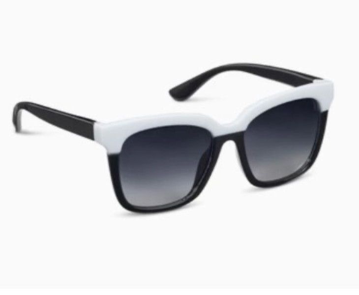 Frenchy Reading Sunglasses Black &amp; White, Size: +0.00