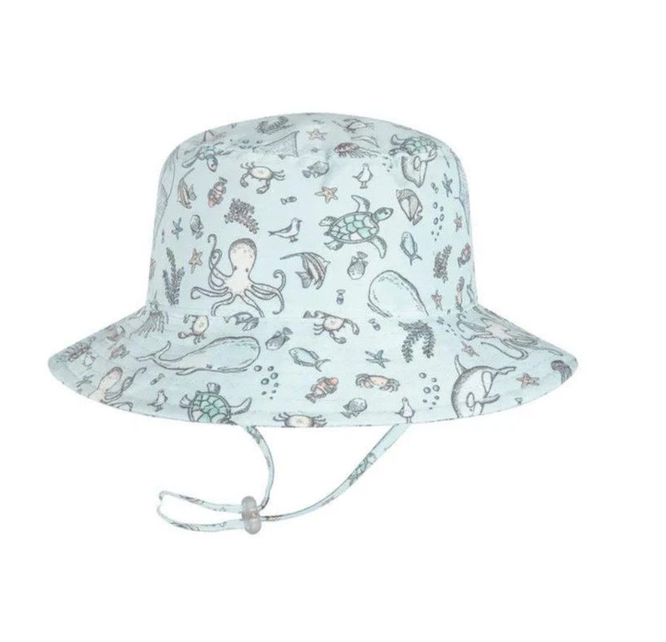Blue Boys Bucket Ningaloo Hat, Size: Small 0-12m