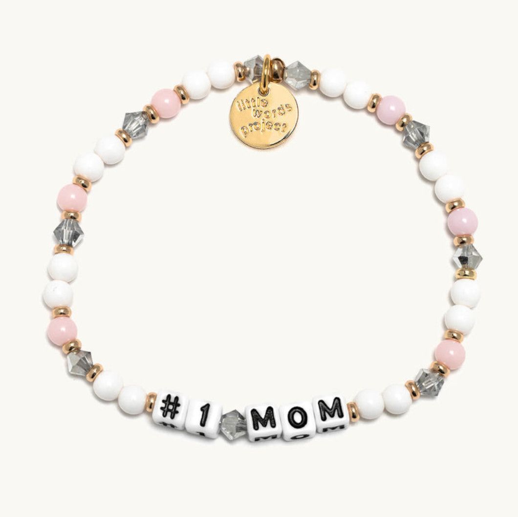 #1 Mom Little Words Project Bracelet