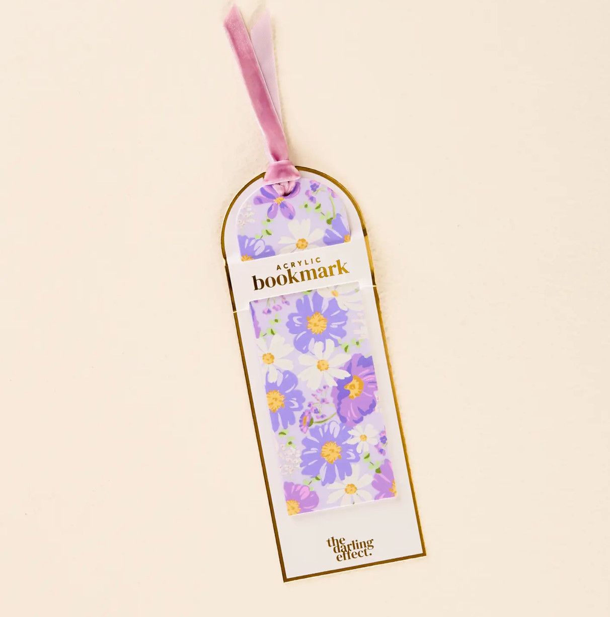 Acrylic Bookmark, Style: Bouquet Beauty Purple