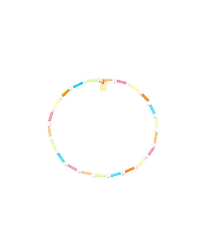 Wildflower Tube Bead Stretch Anklet
