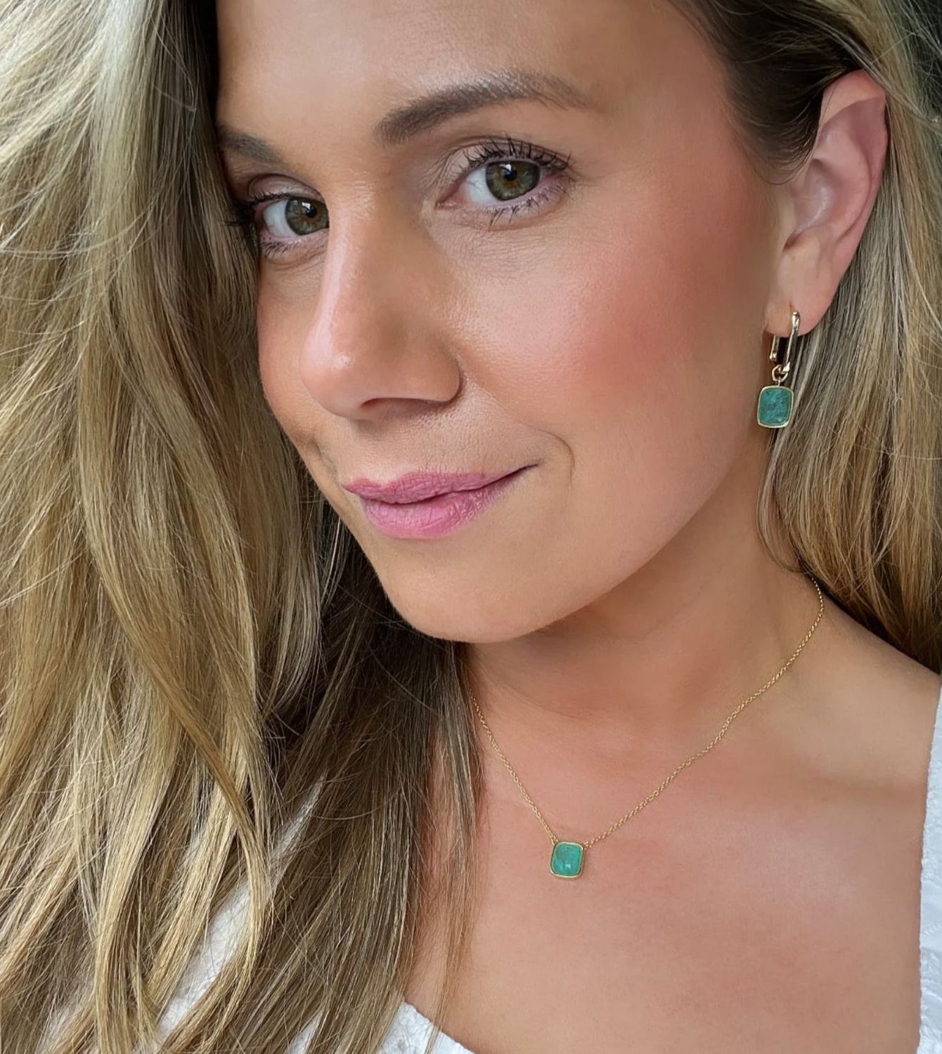 Cushion Necklace in Capri Dream, Color: Silver