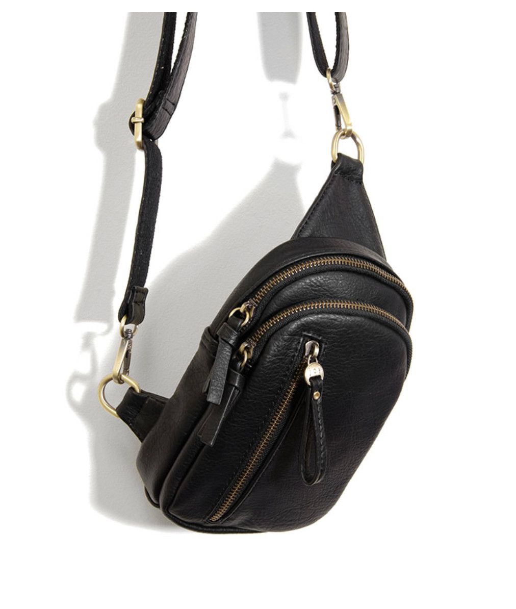 Skyler Sling Bag, Color: Black