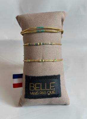 Belle Laguna  Gold Jade Bracelets