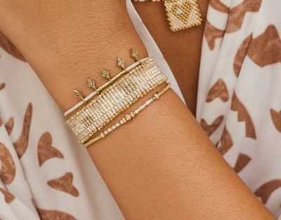 Belle White Jasmin  Bohème Chic Bracelets