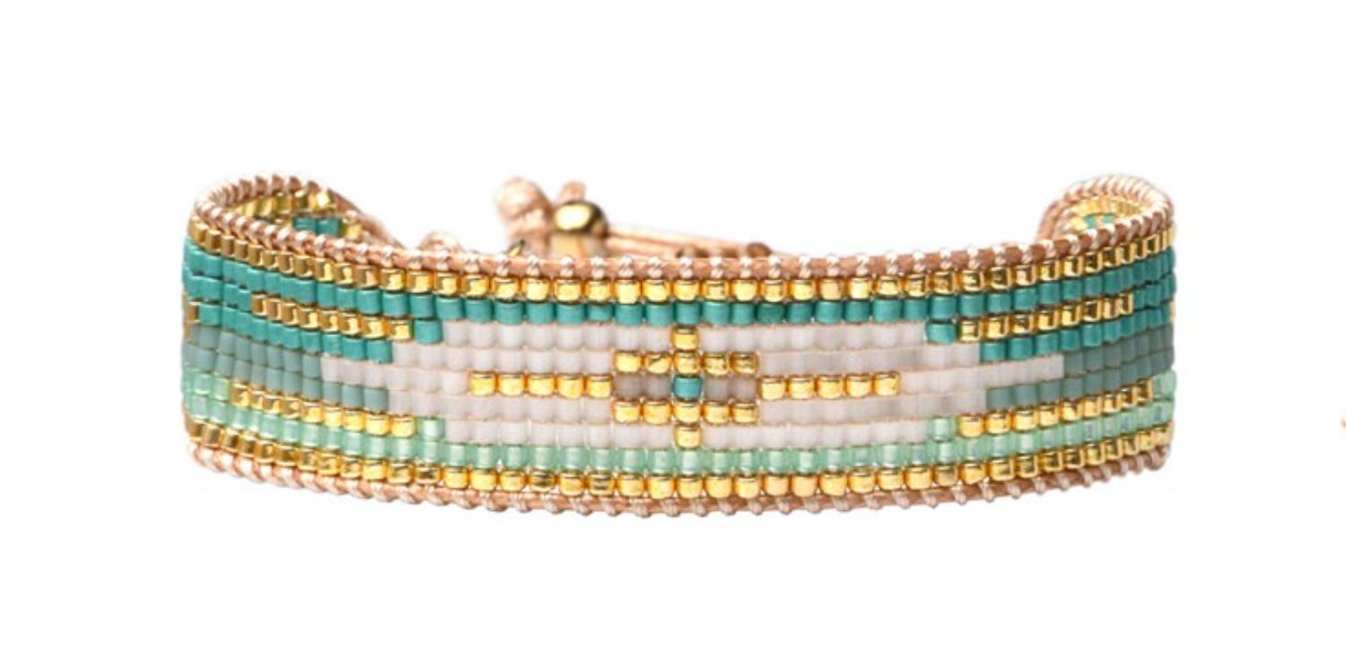 Belle Laguna Beach Turquoise Mosaic Bracelets, Size: Charly