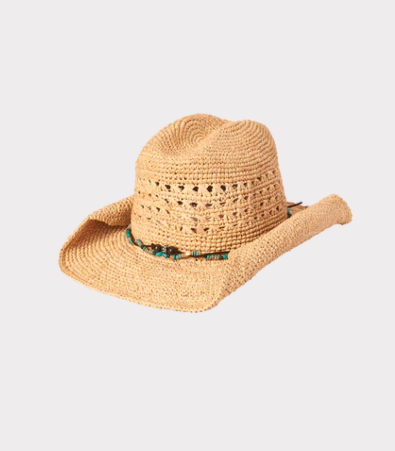 WOMENS COWBOY - TORAH-NATURAL/ TURQUOISE