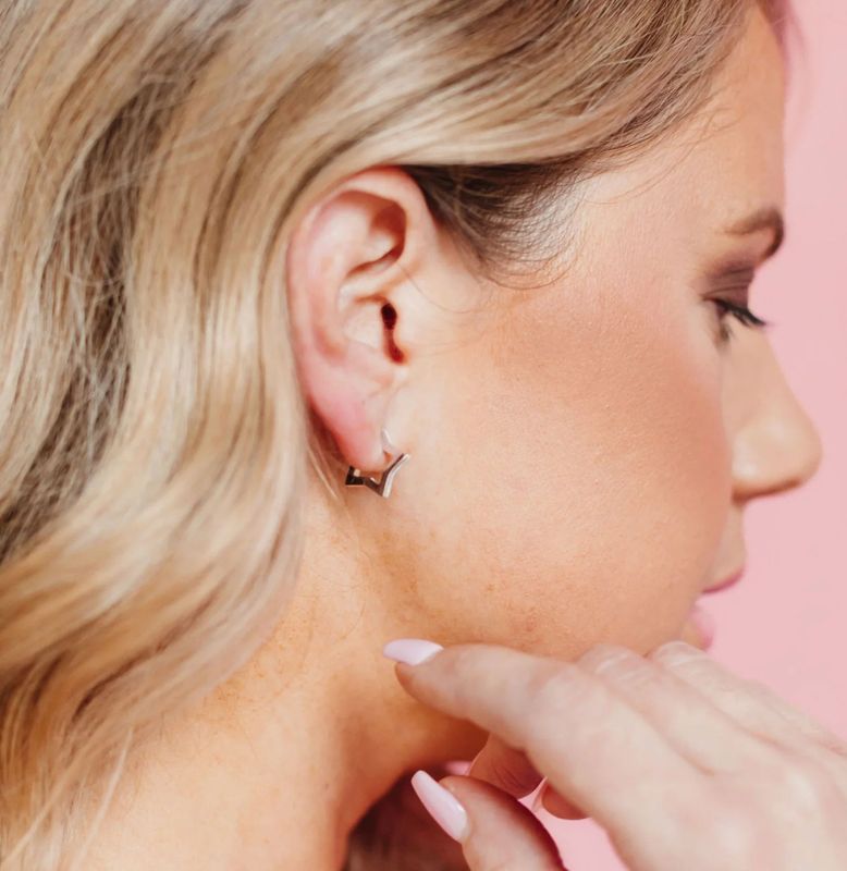 Stardust Star Hoops