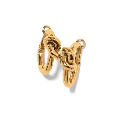Interlok Single Knot Hoop Earrings