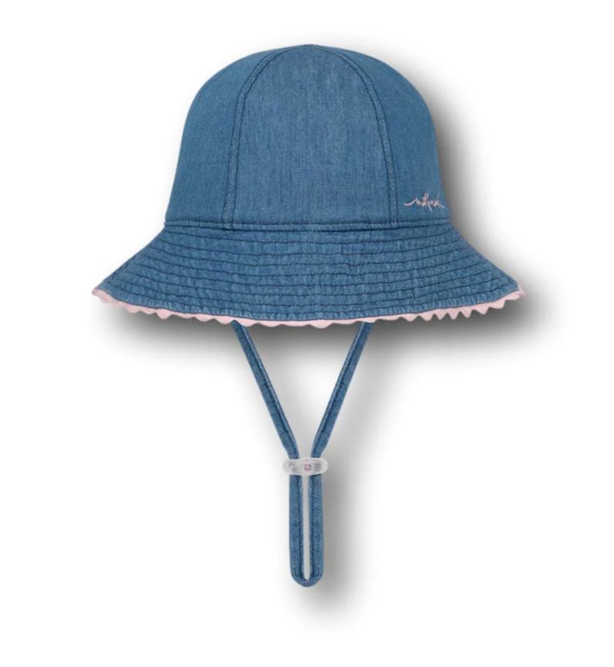 Chambray Baby Girls Floppy Hat Ceduna, Size: Small