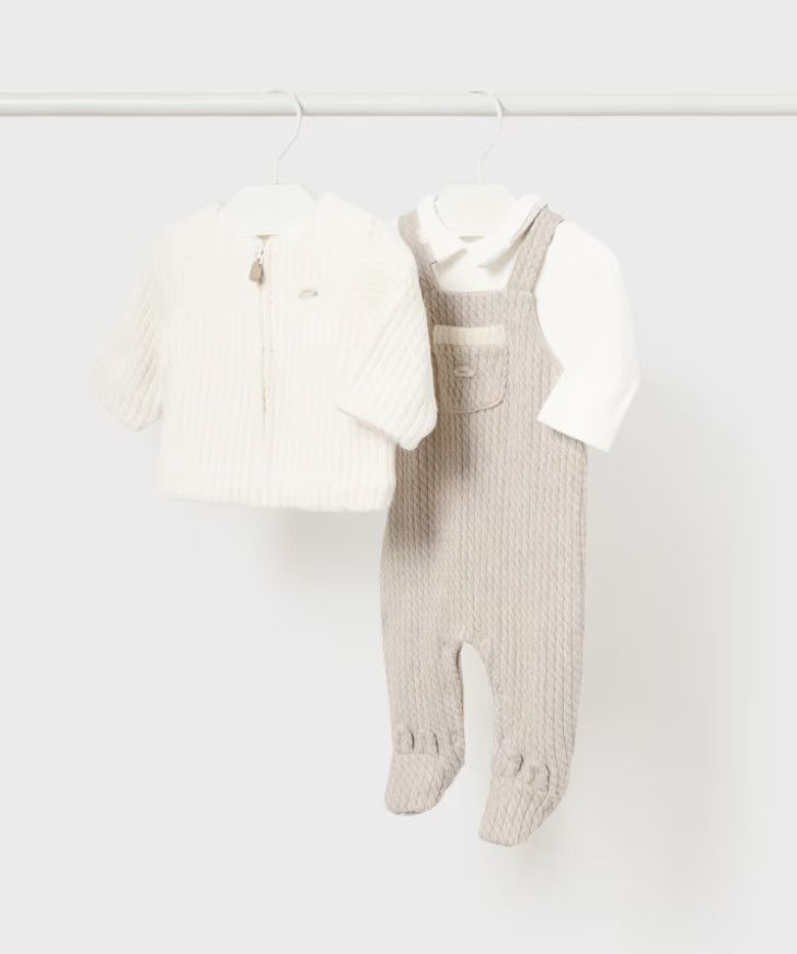 One-Piece and Jacket Set, Size: 2-4. 3-6m