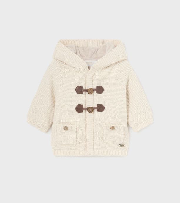Knit Cardigan, Color: Pottery Cream, Size: 0-1. Newborn