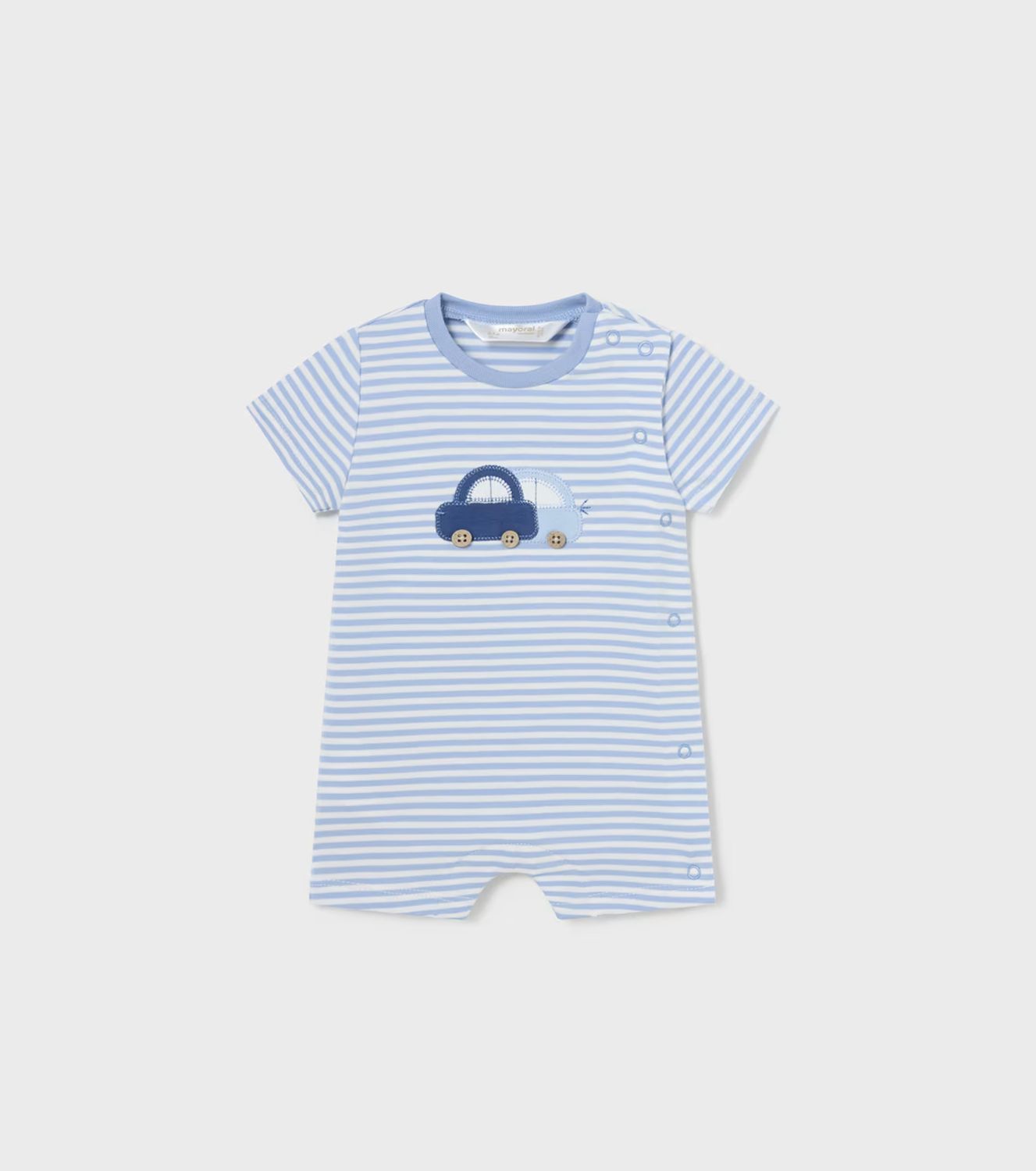 Niagara Striped Romper, Size: 0-1. Newborn