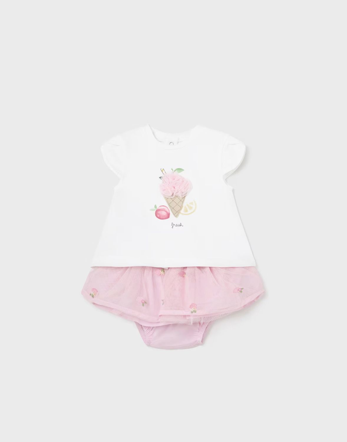Rosa Baby Tulle Skirt Set, Size: 0-1.   Newborn