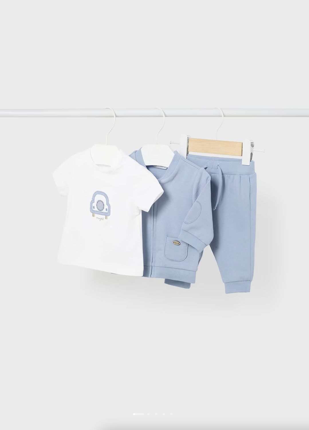Niagara Blue 3 Piece Tracksuit Set, Size: 1-2. 0-3m