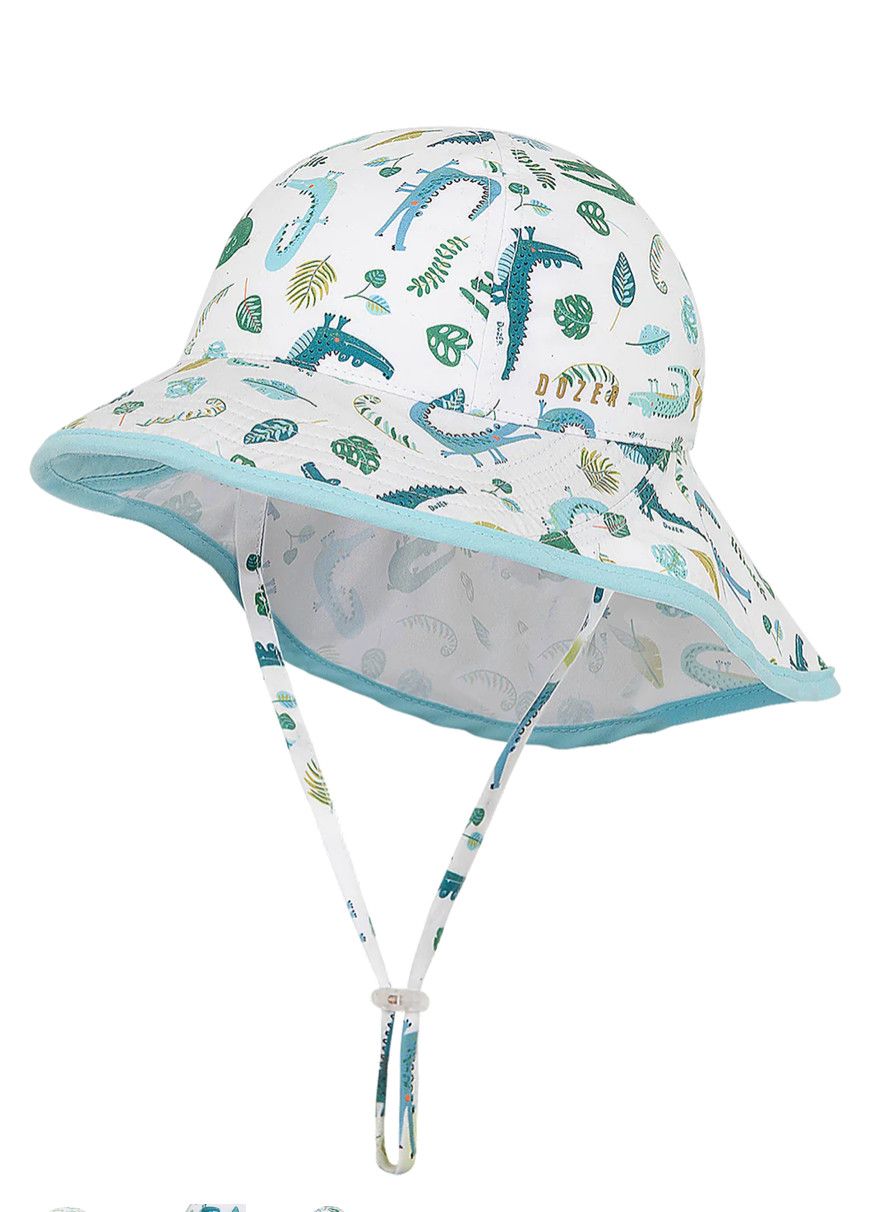 Baby Boy&#39;s Legionnaire Snapper White Floppy Hat, Size: Small