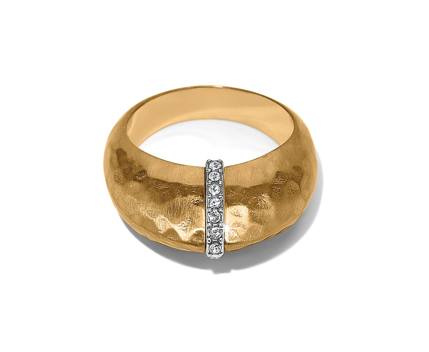 Meridian Geo Gold Domed Ring