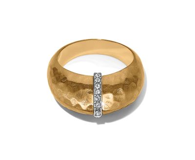 Meridian Geo Gold Domed Ring