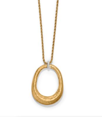 Meridian Geo Open Ring Pendant Necklace