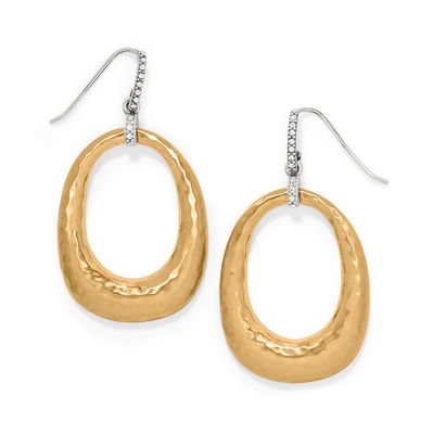 Meridian Geo Open Hoop French Wire Earrings