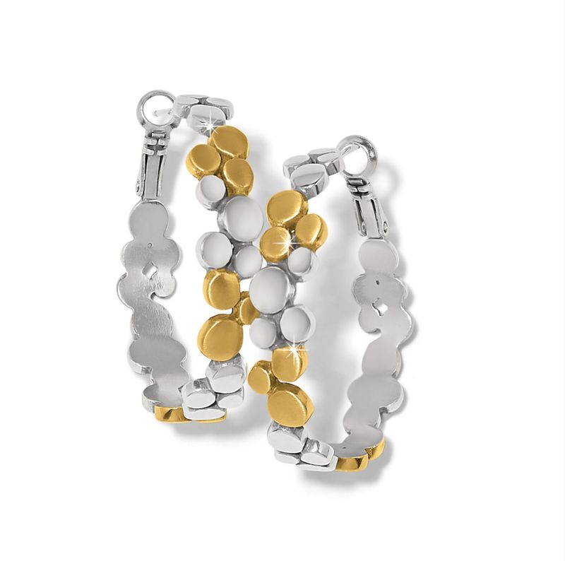 Pebble Edge Large Hoop Earrings