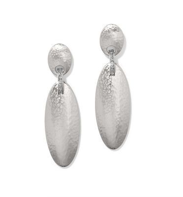 Meridian Orbit Oval Post Drop Earrings