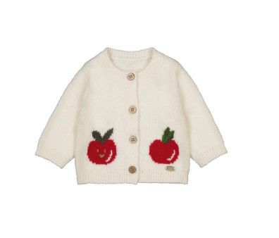 Apple Pottery Knit Cardigan, Size: 2-4. 3-6m