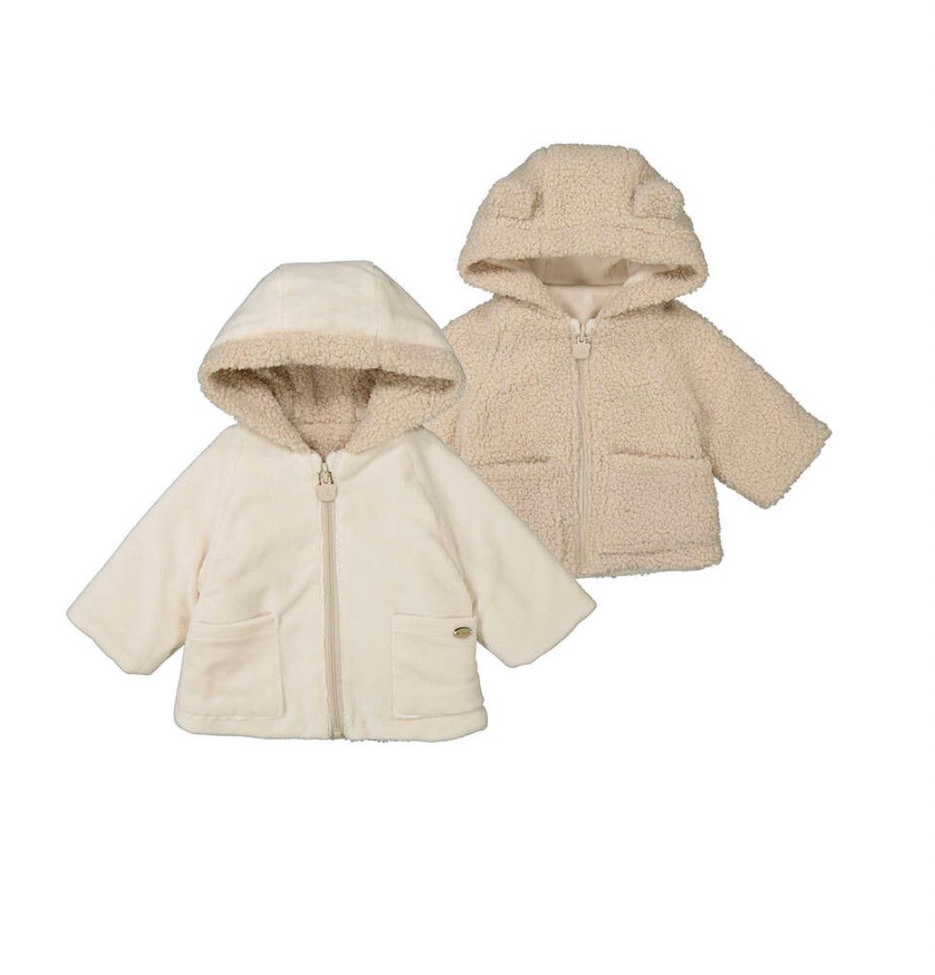 Reversible Shearling Coat, Size: 2-4. 3-6m, Color: Pottery