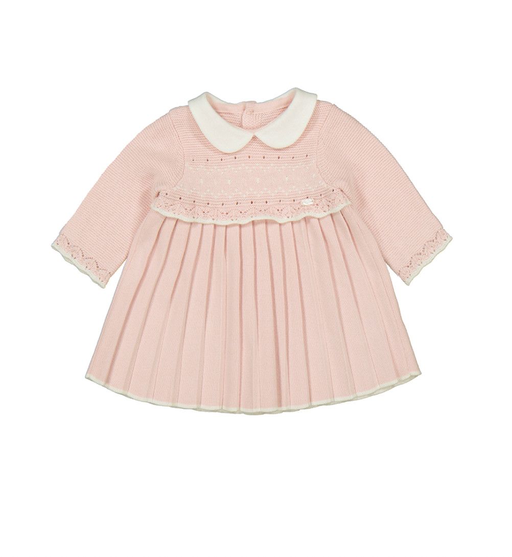 Pleated Knit Dress