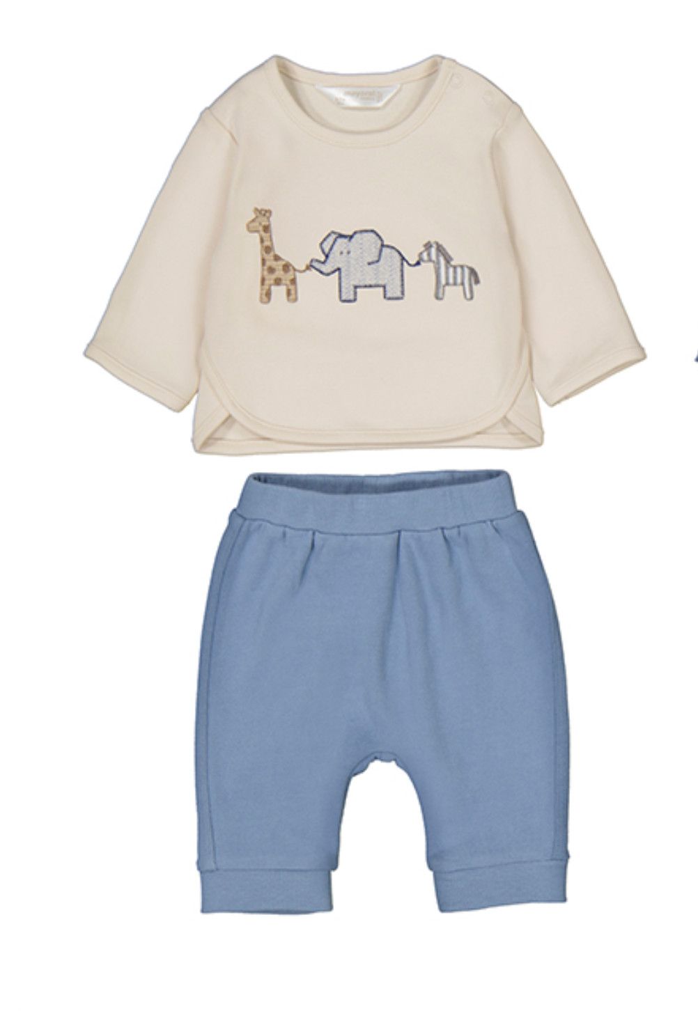 Blue Bell Zoo Animals Knit Set, Color: Cream Animals, Size: 2-4. 3-6m