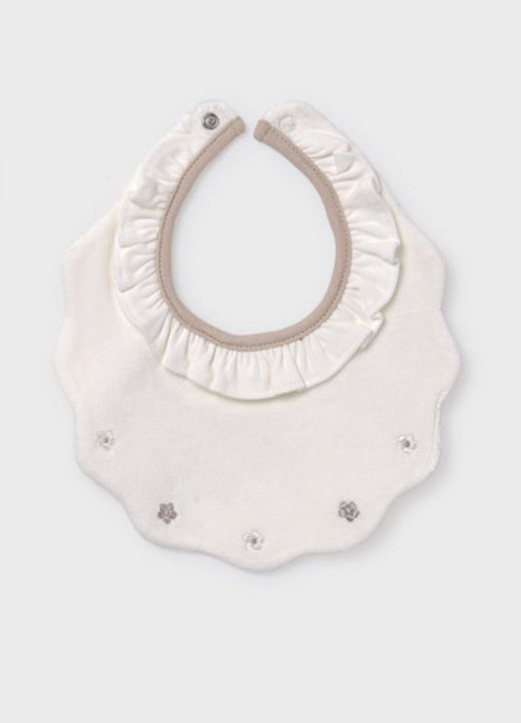 Natural Toffee Bibs, Color: Floral, Size: 3m