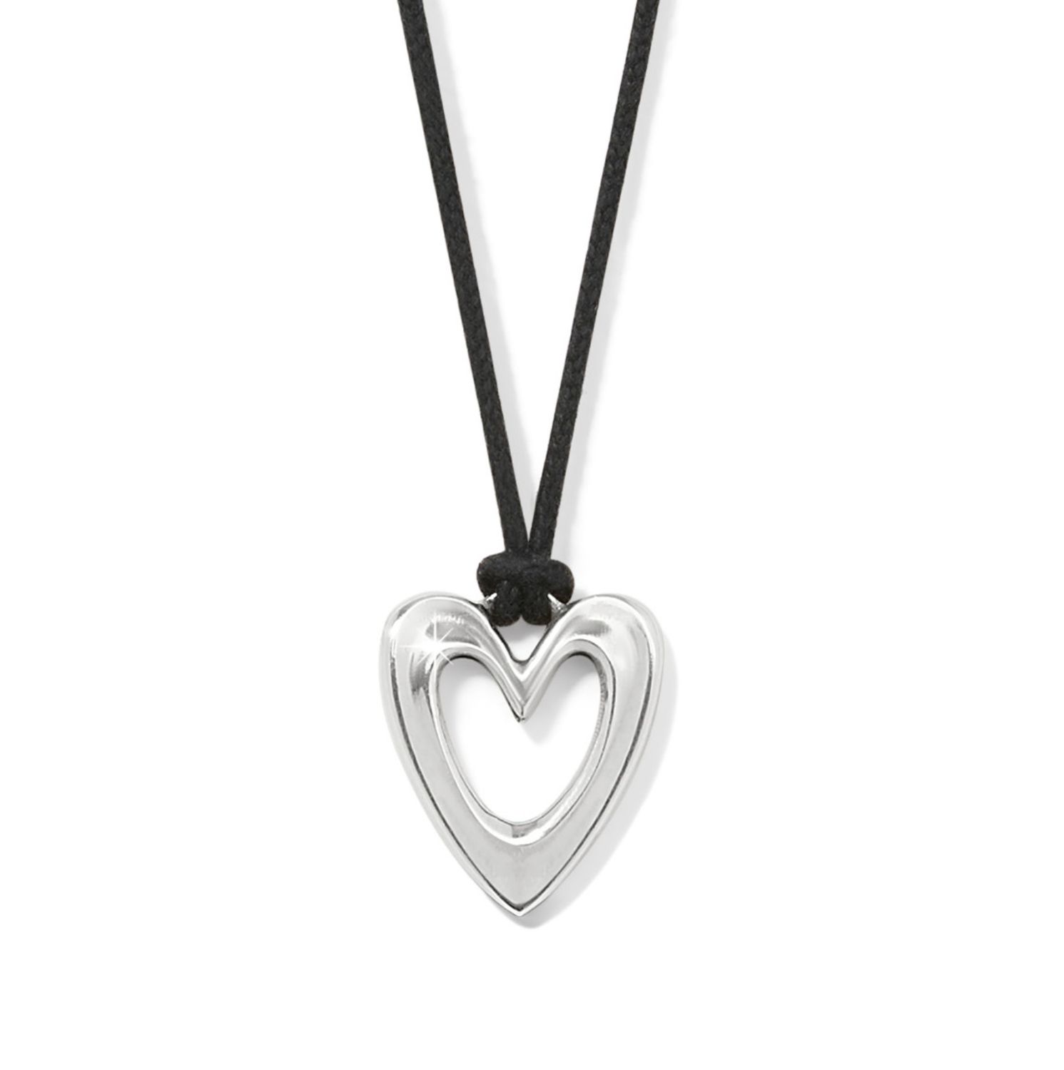 Cascade Open Heart Petite Cord Necklace