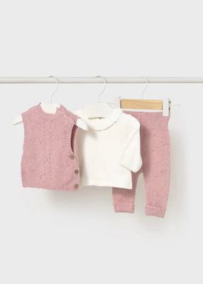 Orchid Pink Knit Legging Set