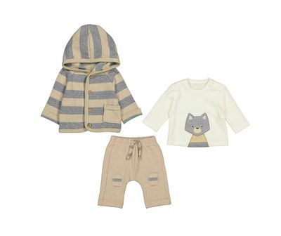 Grey Fox Tan Oat 3 Piece Tracksuit