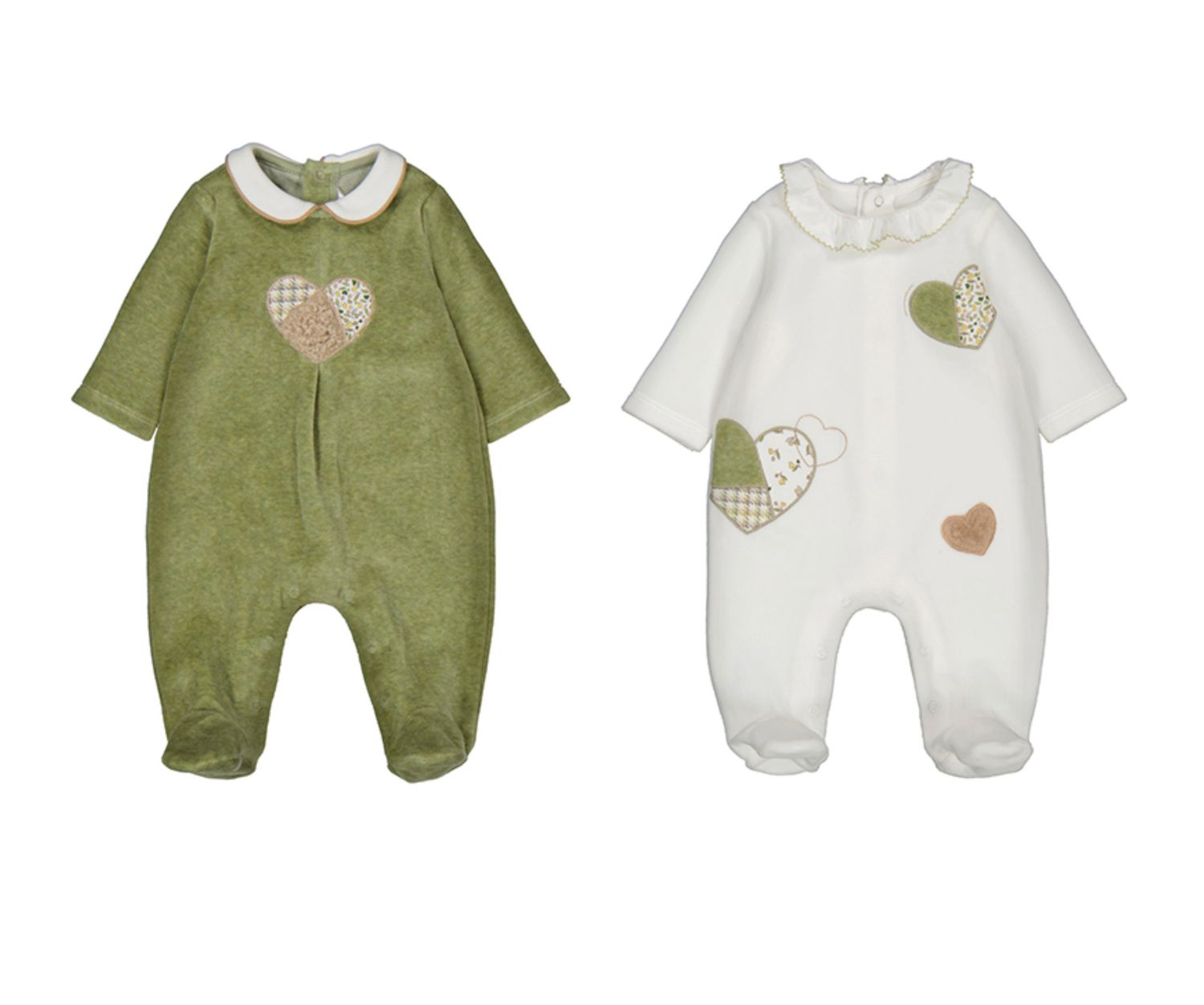 Heart Velour Onesies