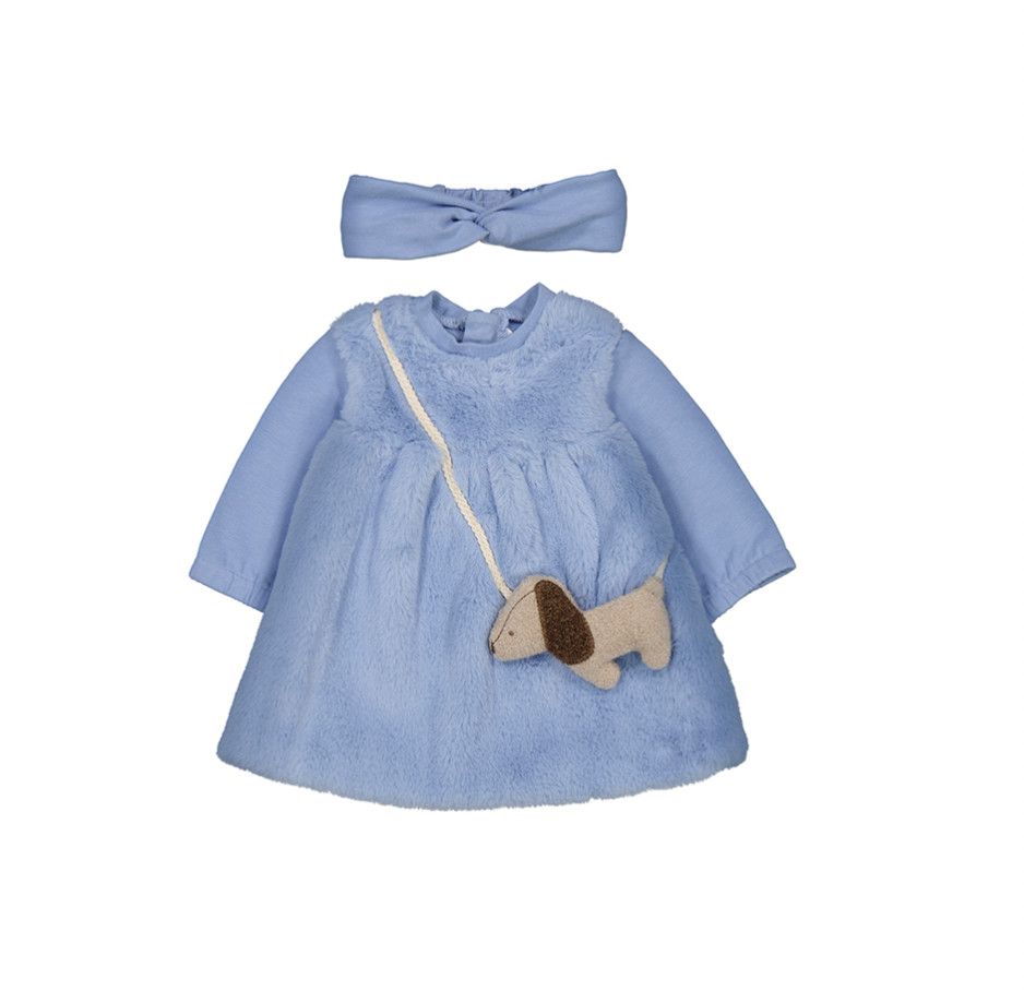 Dream Blue Puppy Dress, Size: 4-6. 6-9m