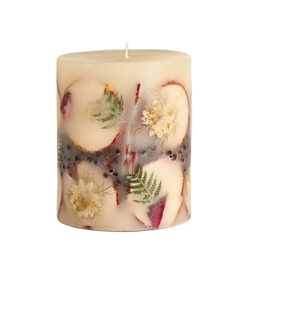 Spicy Apple Round Botanical Candle, Size: Small