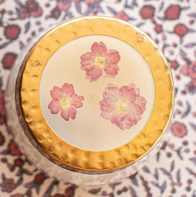 Spicy Apple Pressed Floral Candle