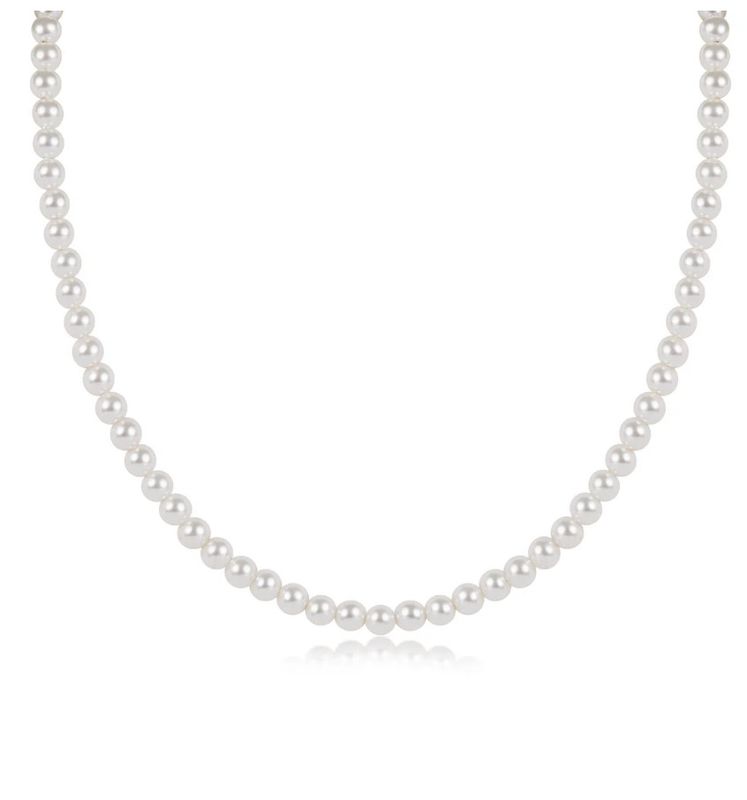 15&quot; Classic 4mm Pearl Bead Choker