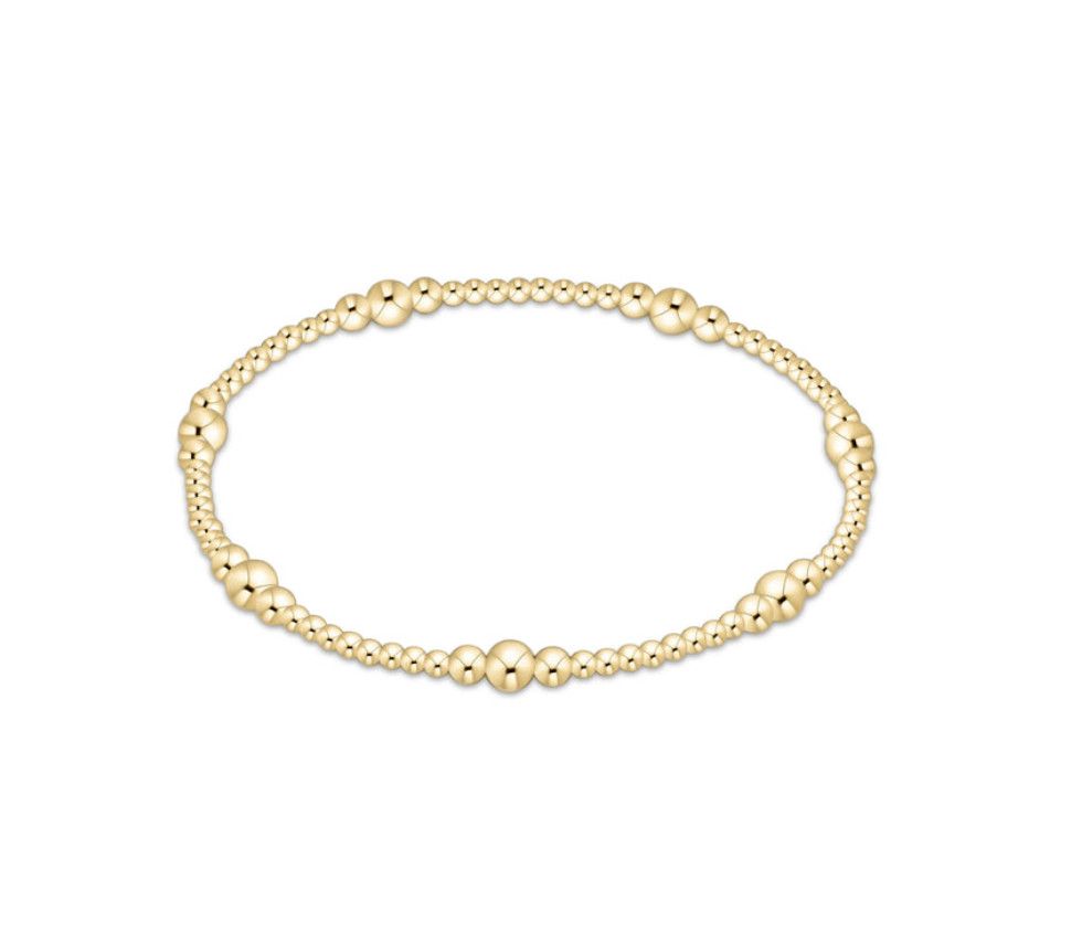 Purpose Gold Bead Bracelet, Size: 4mm
