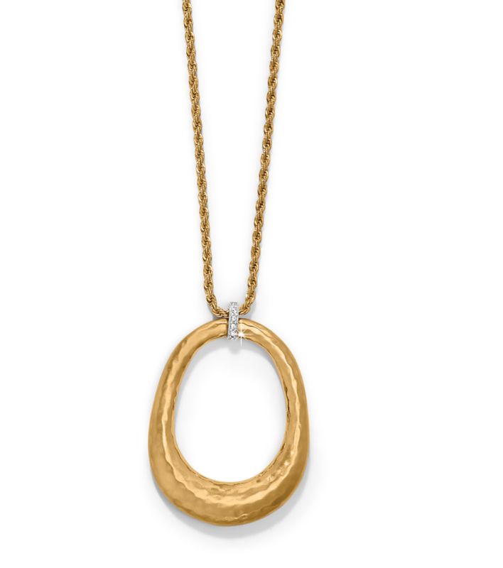 Meridian Geo Open Ring Pendant Necklace