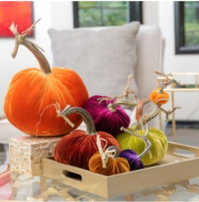 Silk Velvet Pumpkins